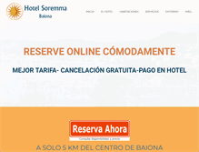 Tablet Screenshot of hotelsoremma.com